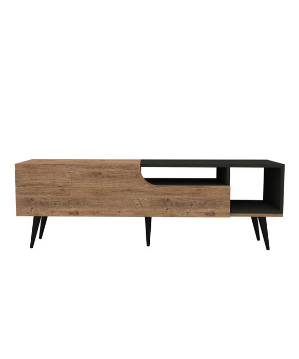 Hanah Home Soporte TV Atlantic Pine Anthracite 150cm Ancho x 49.6cm Alto x 29.6cm Profundo